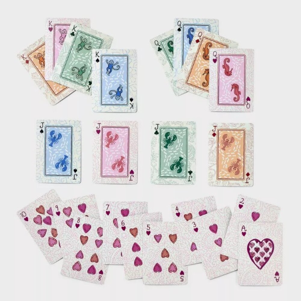 ROLLER RABBIT X TARGET Vacation Deck of Playing Cards Yellow/Green